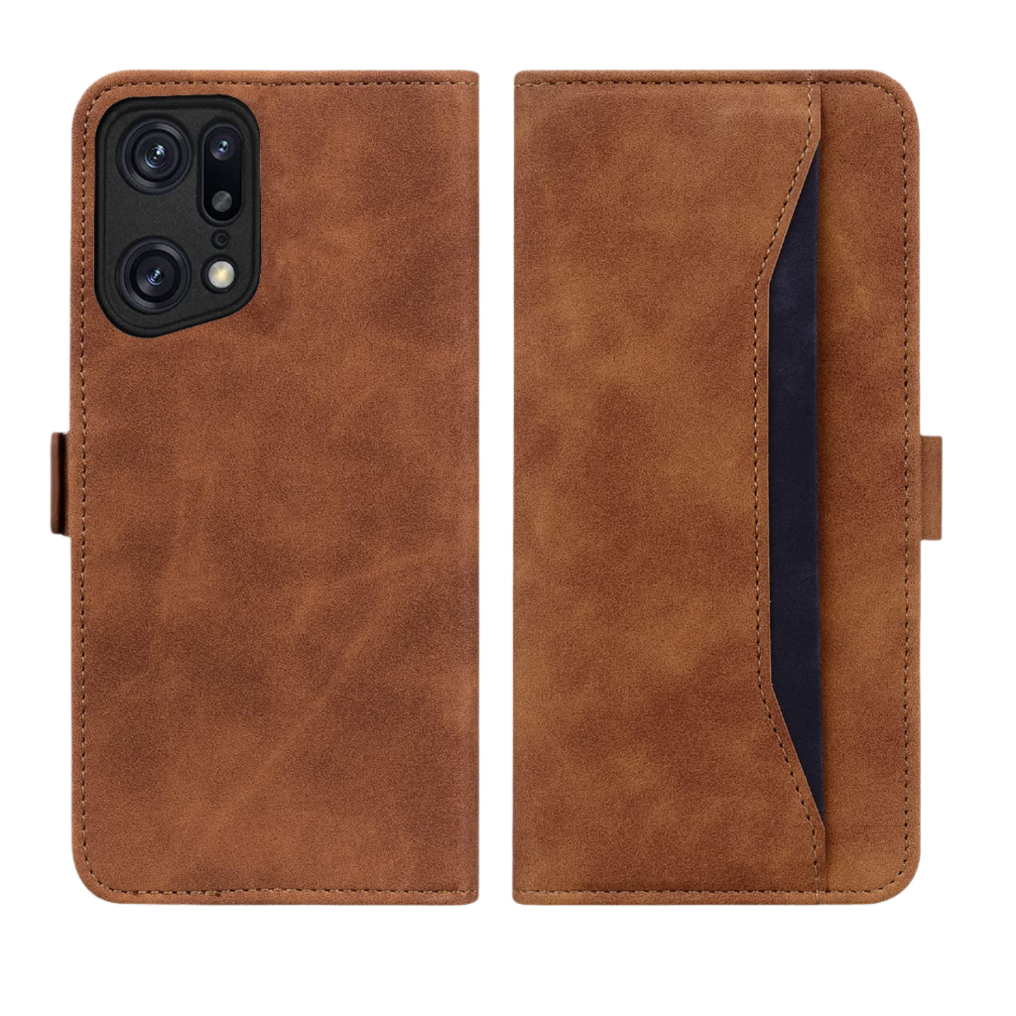 Preklopna torbica za Oppo Find X5 – Infostyle – Rjava