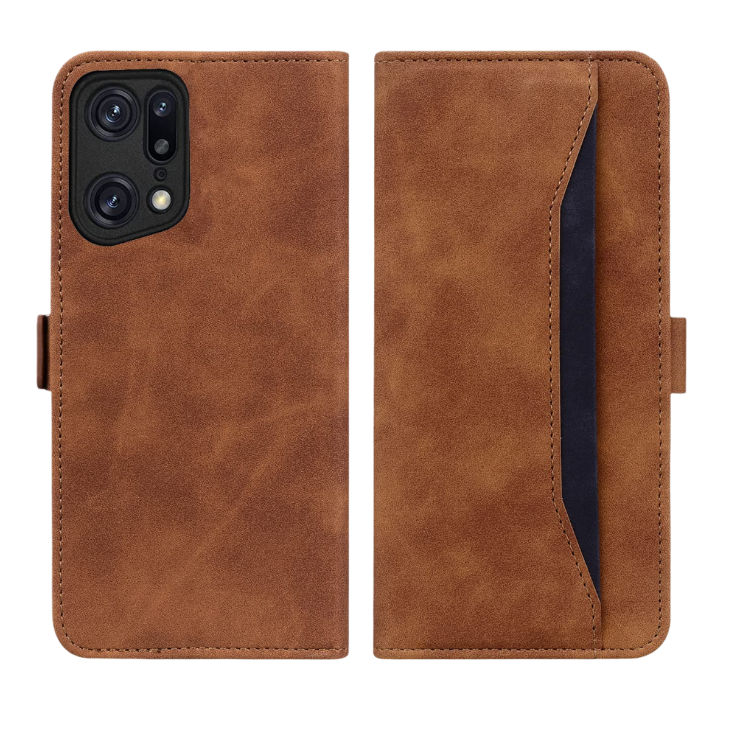 Preklopna torbica za Oppo Find X5 – Infostyle – Rjava