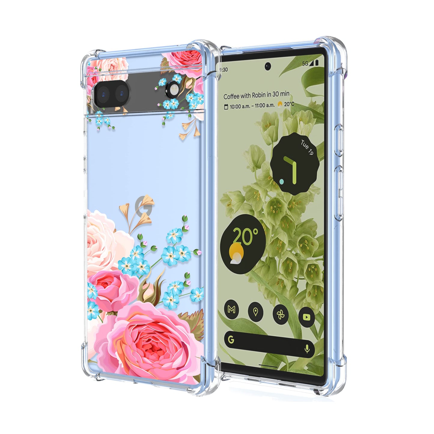 Silikonska maskica Roses za Google Pixel 6a