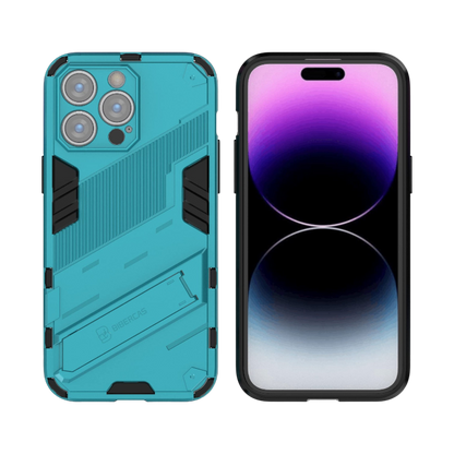 Ovitek za telefon s stojalom "YisCase" iPhone 14 Pro Max – Infostyle – Modra