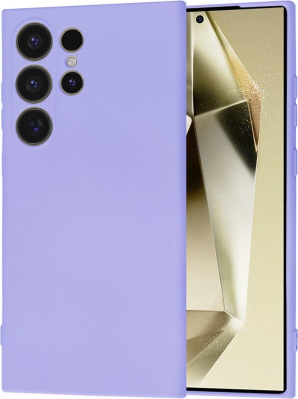 Silikonski ovitek "Softflex" za Samsung Galaxy S24 Ultra – Techsuit – Pastelno vijolična / TPU silikon