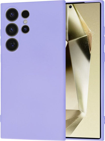 Silikonski ovitek "Softflex" za Samsung Galaxy S24 Ultra – Techsuit – Pastelno vijolična / TPU silikon