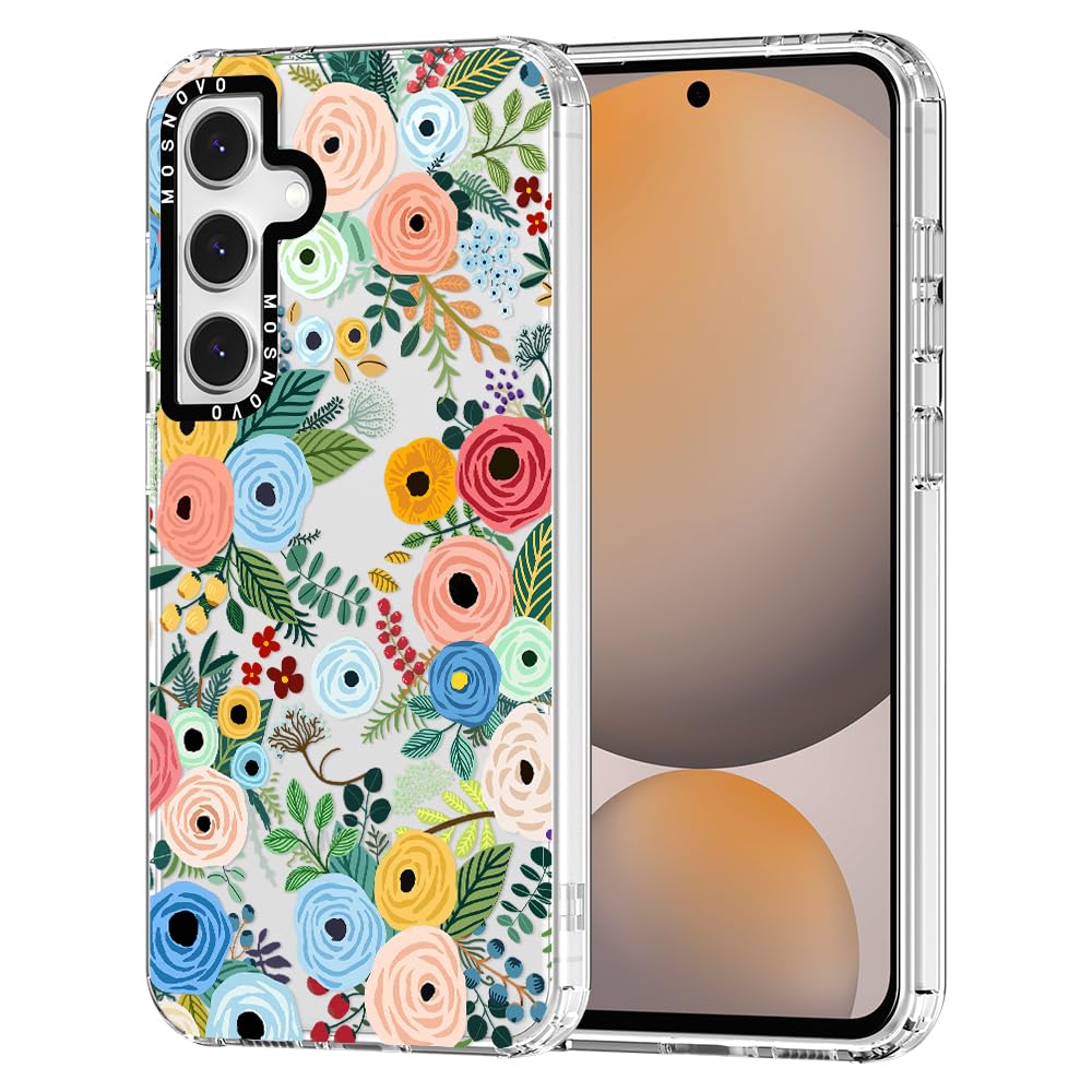 MOSNOVO Case for Samsung Galaxy S24 FE - Pastel Floral Garden  Infostyle