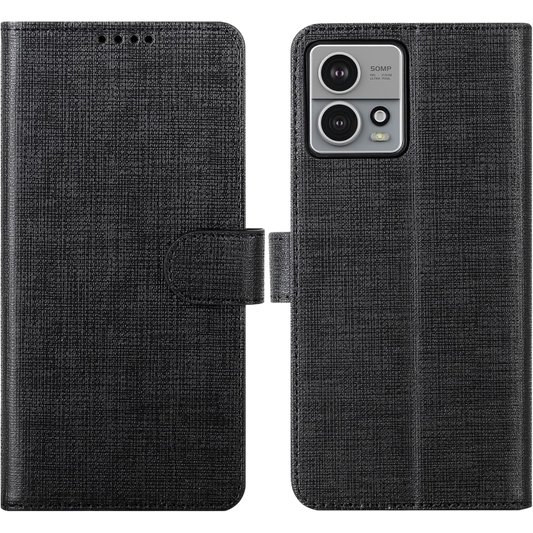 Preklopna torbica "foluu" za Motorola Edge 30 Ultra, črna – Infostyle – Črna