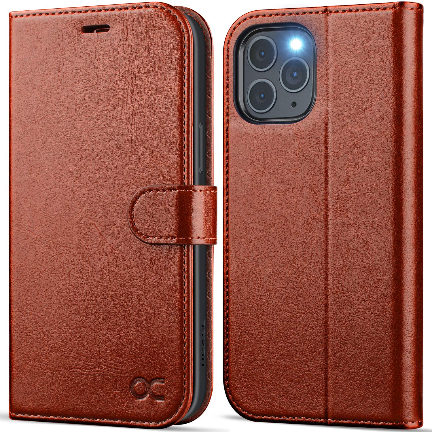 OCASE preklopna torbica za iPhone 12 Pro Max rjava
