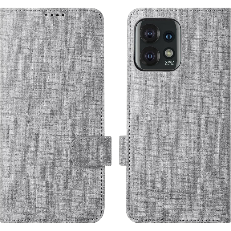 Preklopna torbica "Foluu" za Motorola Edge 40 Pro, siva – Siva