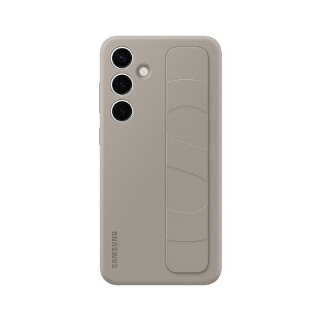 Uradni Samsung Standing Grip ovitek Taupe za Samsung Galaxy S24 Plus - Vojaška Zaščita Pred Padci