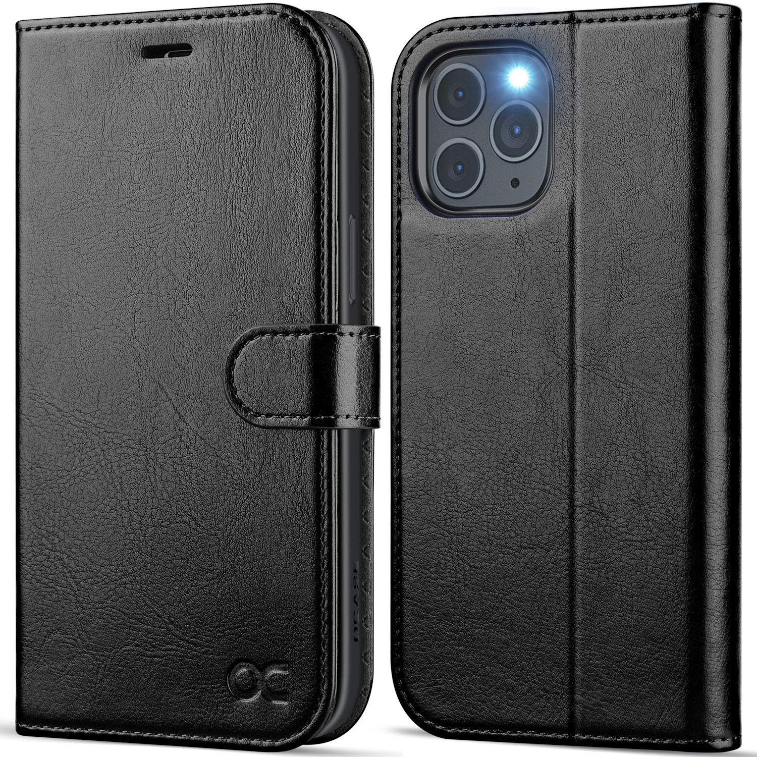 OCASE preklopni ovitek za iPhone 14 Pro Max, črna, zaščita in denarnica