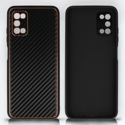 Ovitek "Leather Carbon" za Samsung Galaxy A03s – Tel Protect