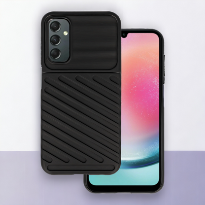 Ovitek "Thunder" za Samsung Galaxy A25 5G - Črna – Infostyle – Črna / TPU silikon