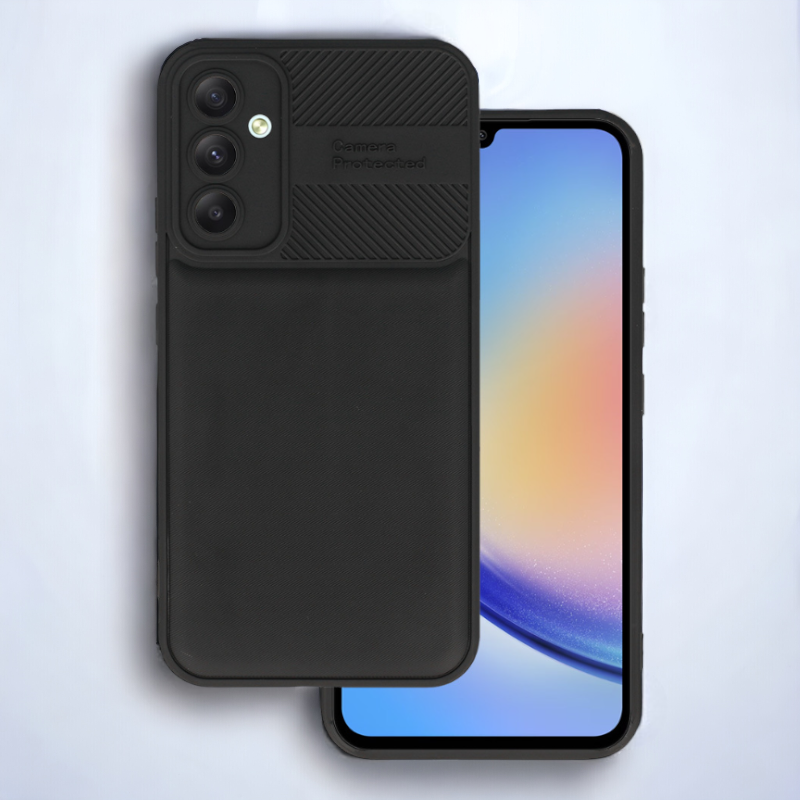 Silikonski ovitek "Camera Protected" za Samsung Galaxy A34 5G - črna – Infostyle – Črna / TPU silikon