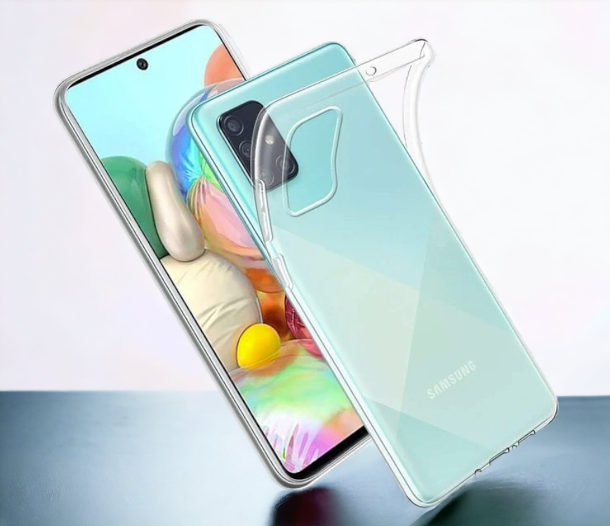 Silikonski ovitek za Samsung Galaxy A51 5G (2mm) - Prozorna – Infostyle – Prozorna / Silikon