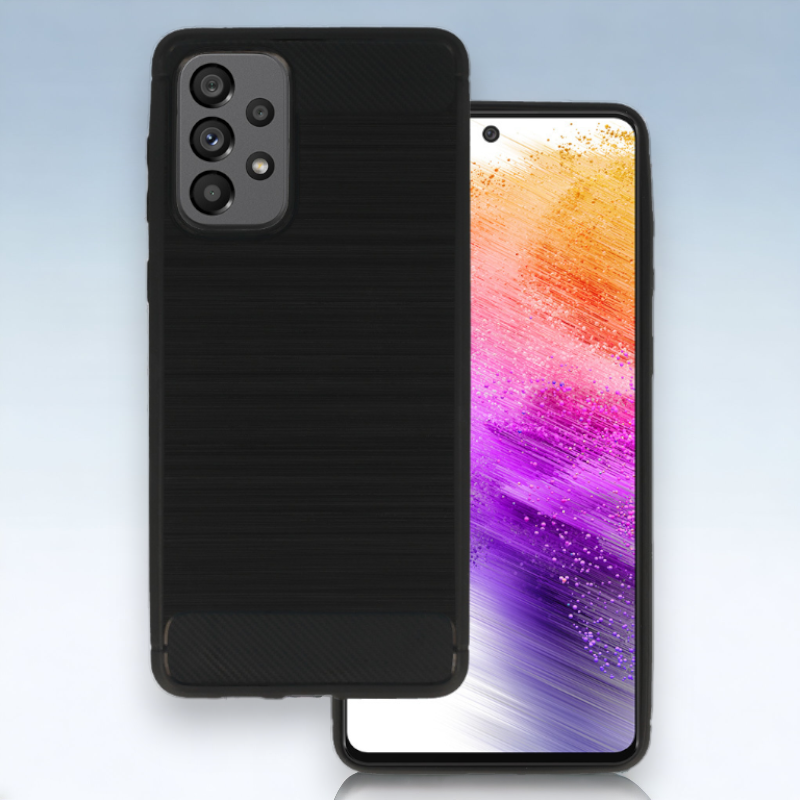 Silikonski ovitek "carbon lite" za Samsung Galaxy A33 5G - Črna – Infostyle – Črna / TPU silikon