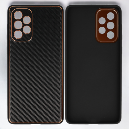 Ovitek "Leather Carbon" za Samsung Galaxy A73 5G – Tel Protect