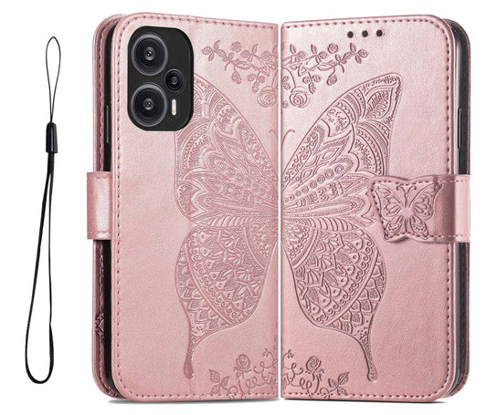 Preklopna torbica GOKEN za Xiaomi Poco F5 – roza