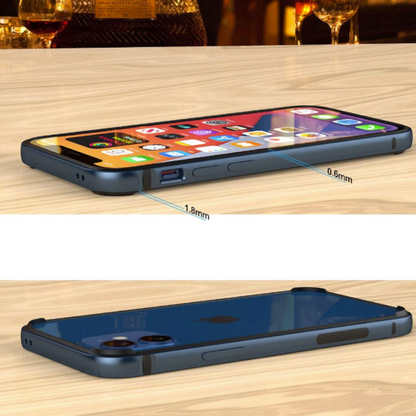 Komplet zaščitni okvir "Metal" in zaščitno steklo za Apple iPhone 12 Mini – Infostyle