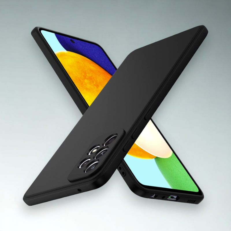 Silikonski ovitek "Ultra thin" za Samsung Galaxy A52/A52s - črna – Infostyle – Črna / TPU silikon