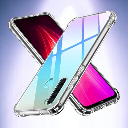 Silikonski ovitek "Shockproof" za Xiaomi Redmi Note 8 2021/2019 – Infostyle – Prozorna / Silikon