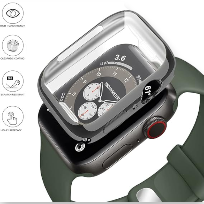 Komplet silikonski pašček in ovitek za Apple Watch 41 mm – Infostyle