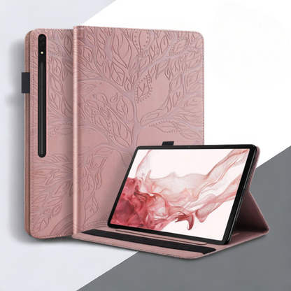 Preklopna torbica "Leaves" za tablični računalnik Samsung Galaxy Tab S8 Plus 2022/S7 Fe 2021/S7 plus 2020 12.4" – Infost