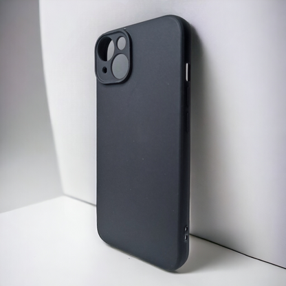 Silikonski ovitek "Lens" za iPhone 14 – Infostyle – Črna / TPU silikon