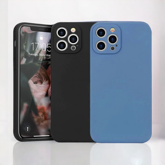Silikonski ovitek "Lens" za iPhone 13 Pro – Infostyle – Temno modra / TPU silikon