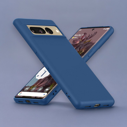 Silikonski ovitek "Foluu Liquid" za Google Pixel 7 Pro – Temno modra / TPU silikon