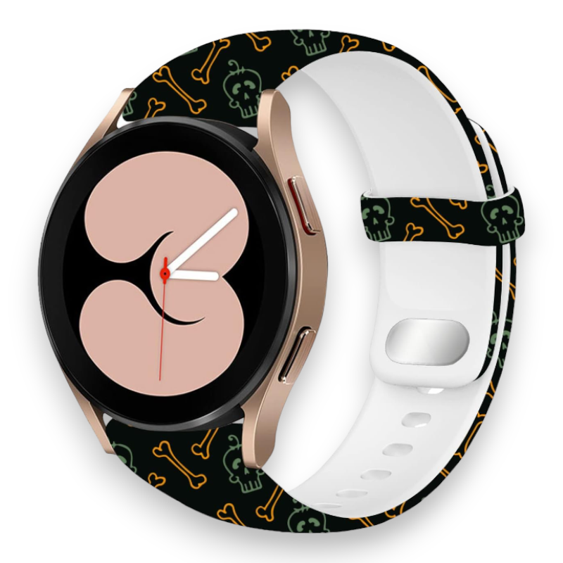 Silikonski pašček "Halloween" za Samsung Galaxy Watch 5/4 (40 / 44 mm)/ 3 (41mm)/Active 2 (40/44mm) – Infostyle