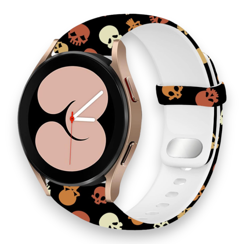 Silikonski pašček "Halloween" za Samsung Galaxy Watch 5/4 (40 / 44 mm)/ 3 (41mm)/Active 2 (40/44mm) – Infostyle
