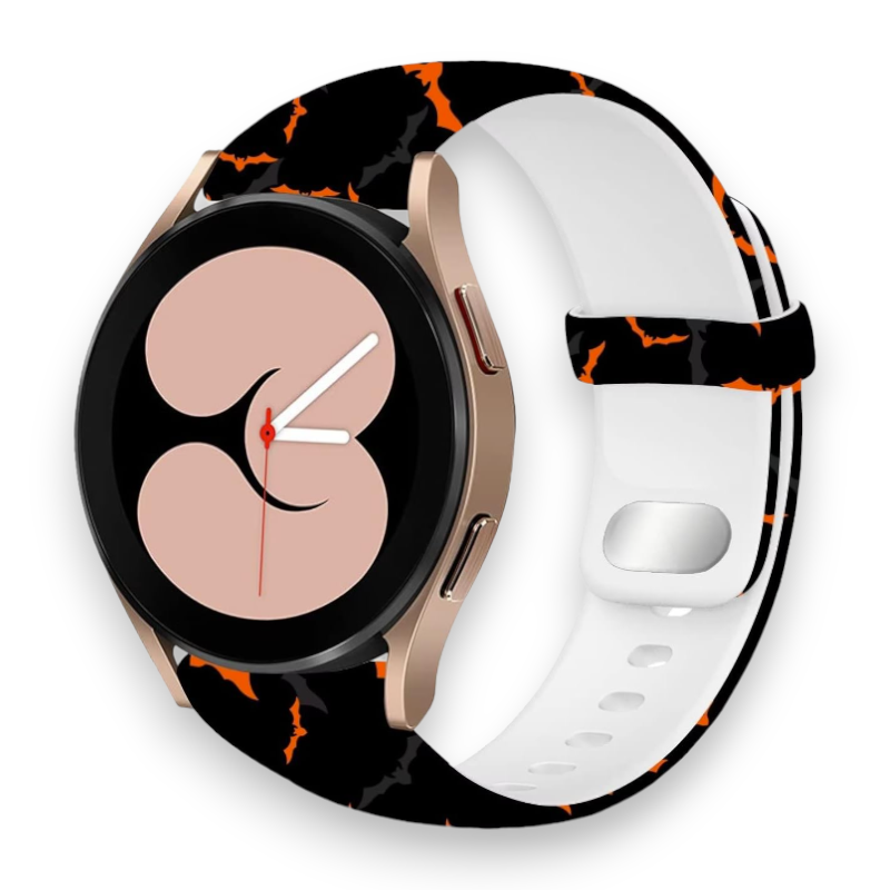 Silikonski pašček "Halloween" za Samsung Galaxy Watch 5/4 (40 / 44 mm)/ 3 (41mm)/Active 2 (40/44mm) – Infostyle