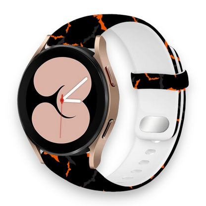 Silikonski pašček "Halloween" za Samsung Galaxy Watch 5/4 (40 / 44 mm)/ 3 (41mm)/Active 2 (40/44mm) – Infostyle