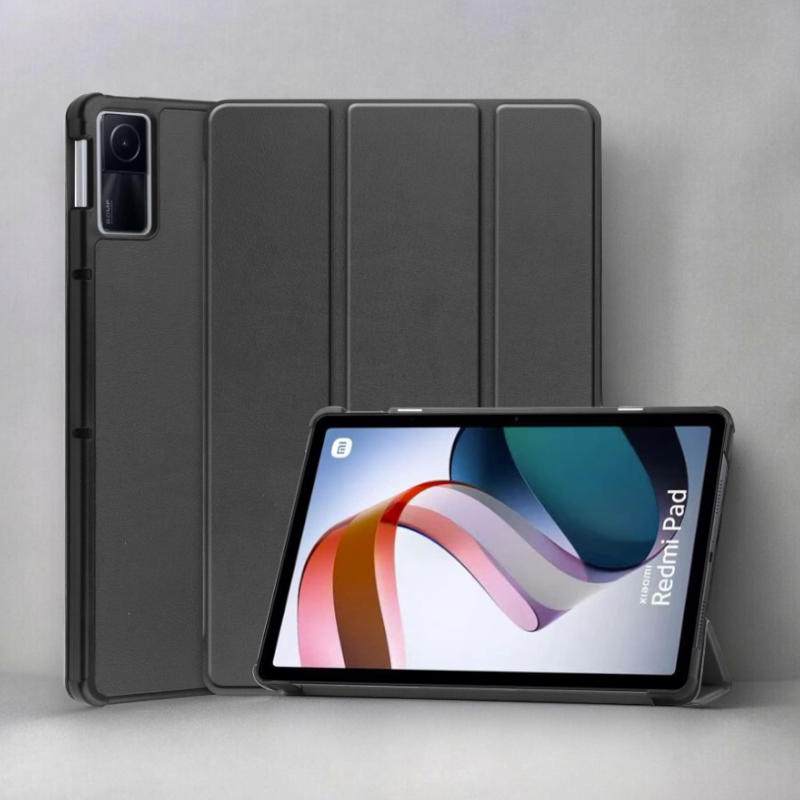 Preklopna torbica "Slim" za tablični računalnik Xiaomi Redmi Pad 10.61" 2022 – Infostyle – Črna / Umetno usnje + PC