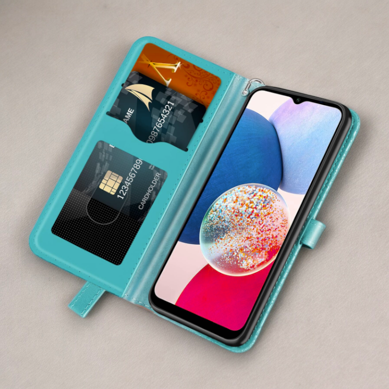 Preklopna torbica "Leaves" za Samsung Galaxy A14 – Infostyle
