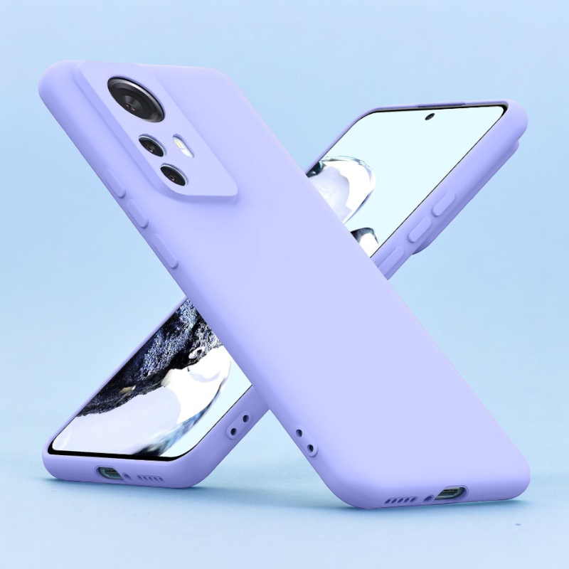 Silikonski ovitek "Foluu Liquid" za Xiaomi 12T Pro – Pastelno vijolična / TPU silikon