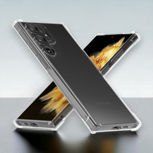 Silikonski ovitek "Foluu Reinforced" za Samsung Galaxy S23 Ultra – Prozorna / TPU silikon