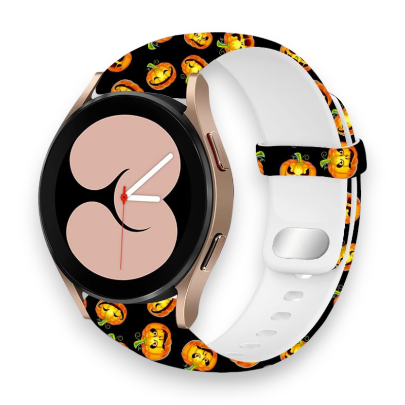 Silikonski pašček "Halloween" za Samsung Galaxy Watch 5/4 (40 / 44 mm)/ 3 (41mm)/Active 2 (40/44mm) – Infostyle