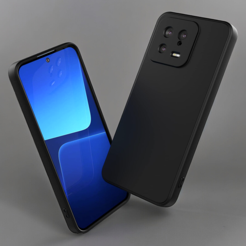 Silikonski ovitek "Foluu Liquid" za Xiaomi 13 – Črna / TPU silikon