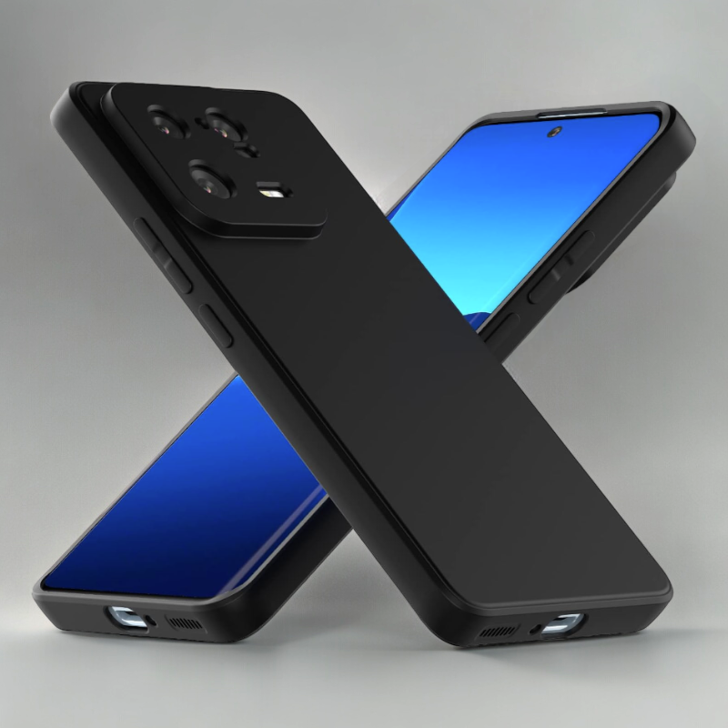 Silikonski ovitek "Foluu Liquid" za Xiaomi 13 Pro – Črna / TPU silikon