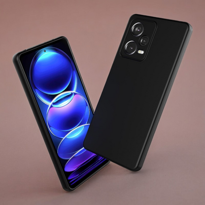 Silikonski ovitek "Foluu Liquid" za Xiaomi Redmi Note 12 Pro 5G – Črna / TPU silikon