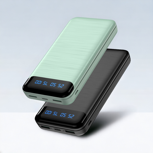 Polnilna postaja "P100" 16.000mAh z LCD zaslonom – Enerwow – Črna