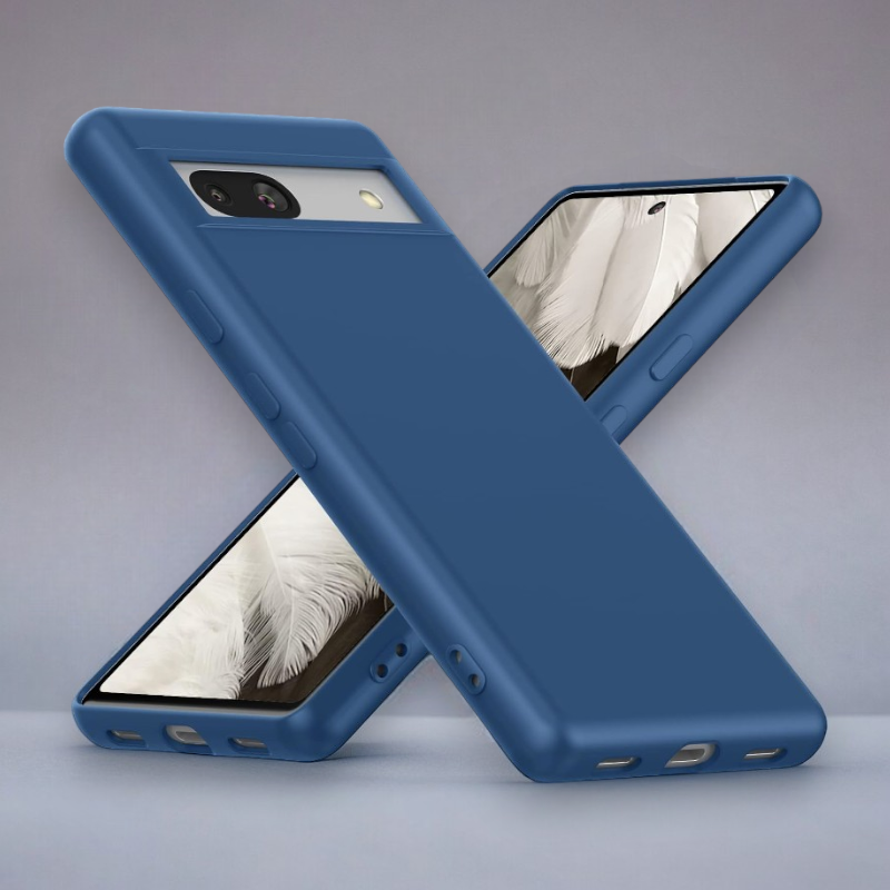 Silikonski ovitek "Foluu Liquid" za Google Pixel 7a – Temno modra / TPU silikon