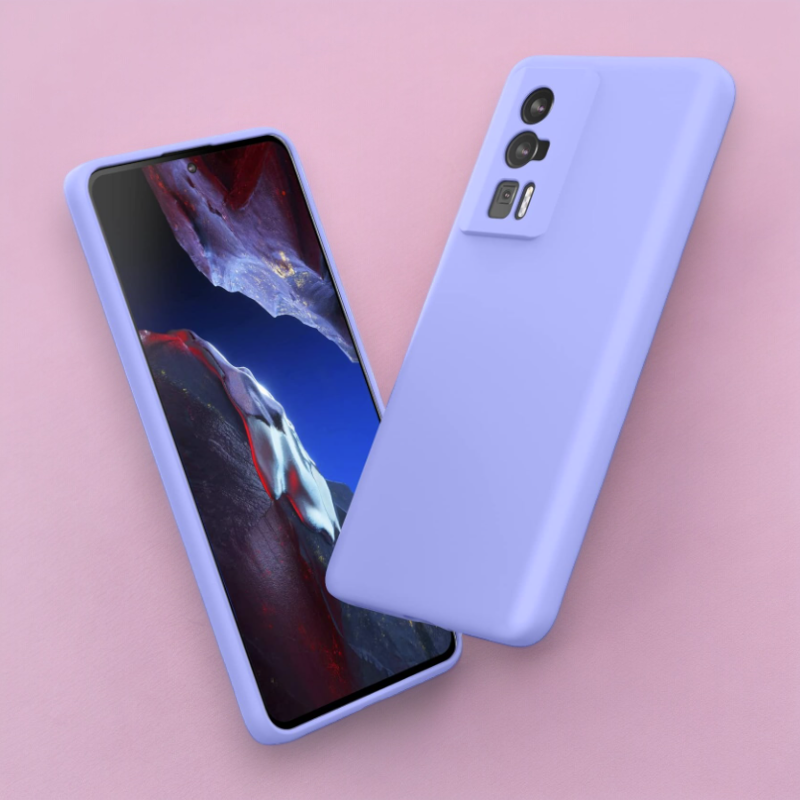 Silikonski ovitek "Foluu Liquid" za Xiaomi Poco F5 Pro 5G – Pastelno vijolična / TPU silikon