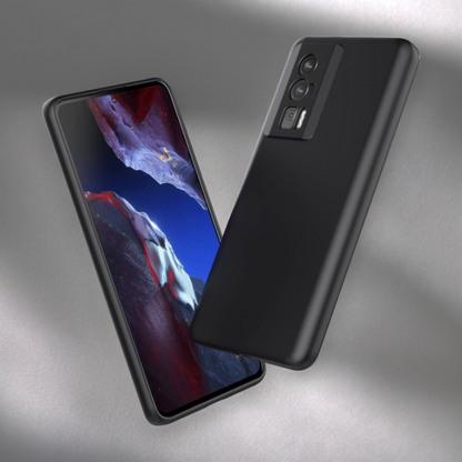 Silikonski ovitek "Foluu Liquid" za Xiaomi Poco F5 Pro 5G – Črna / TPU silikon