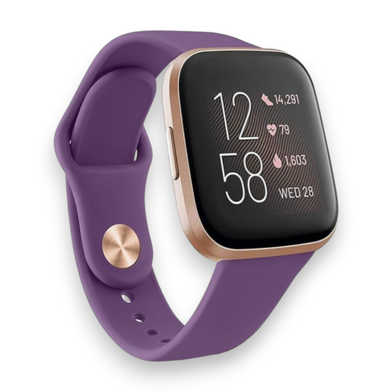 Silikonski pašček "Vancle" za Fitbit Versa 2/Versa/Versa Lite – Infostyle – Vijolična