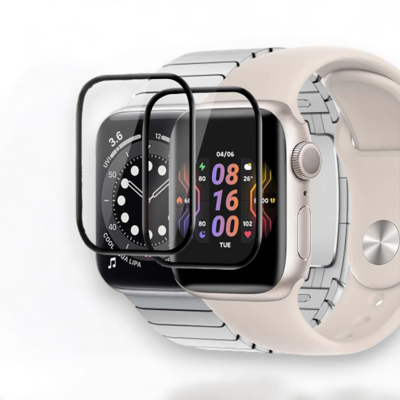 Zaščitno kaljeno steklo "Bodyguard" za pametno uro Apple Watch Series 9/8/7 (45 mm) – Infostyle