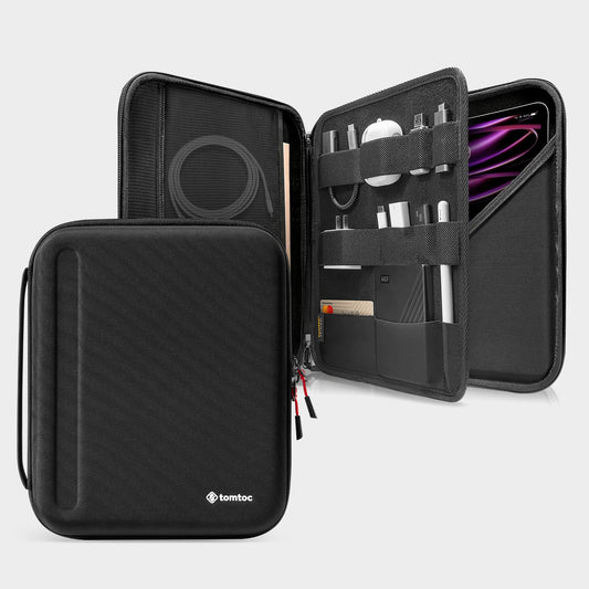 Tomtoc Portfolio Ovitek za iPad Air 13" in iPad Pro 13" – Zaščitna Torba z Žepom za Dodatke