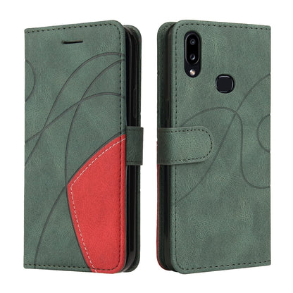 Preklopna torbica za Samsung Galaxy A10s iz umetnega usnja – zelena