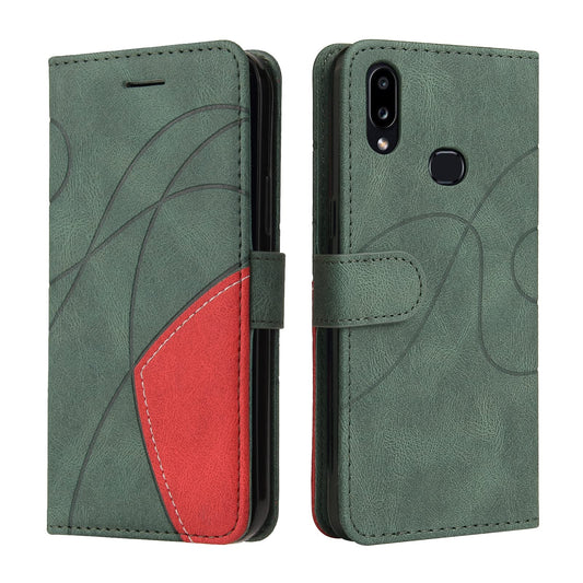 Preklopna torbica za Samsung Galaxy A10s iz umetnega usnja – zelena