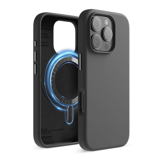 Elago silikonski ovitek za iPhone 16 Pro MagSafe črna