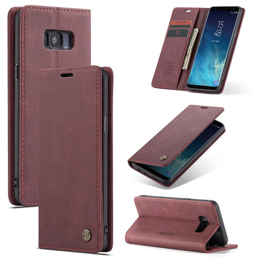 Bigcousin Flip Case – Samsung Galaxy S7 Edge, Wine Red